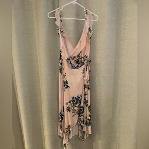 Pretty floral wrap dress